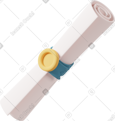 Diploma certificate obliquely PNG, SVG