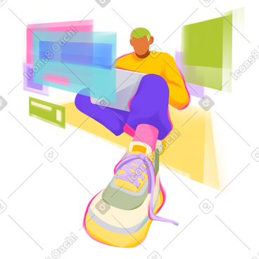 Dynamic Style Vector Illustrations in PNG and SVG