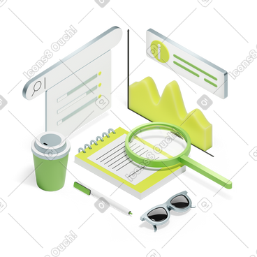 3D Isometric Style Vector Illustrations in PNG and SVG