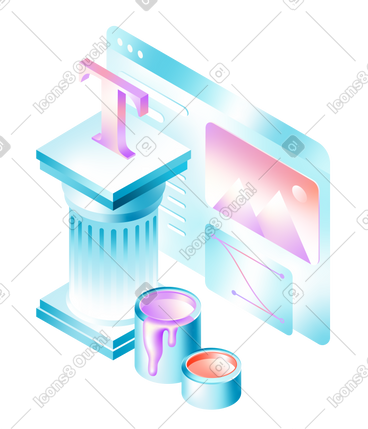Glare Style Vector Illustrations in PNG and SVG