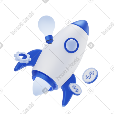 3D Techny Style Vector Illustrations in PNG and SVG