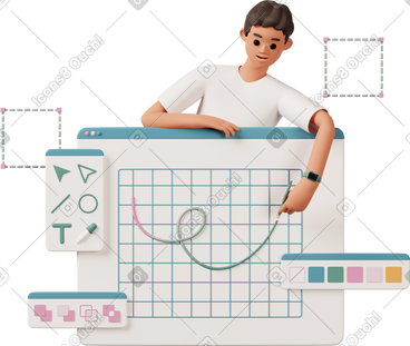 3D Casual life Style Vector Illustrations in PNG and SVG