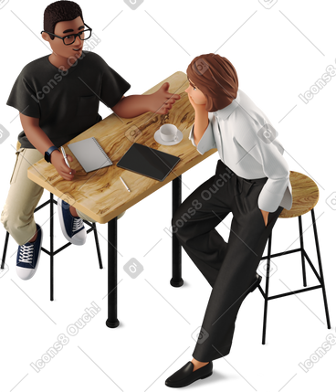 3D Business Style Vector Illustrations in PNG and SVG
