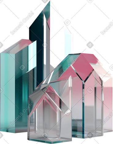 3D Construction Style Vector Illustrations in PNG and SVG