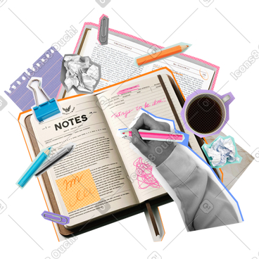 Task management and planner organizing animated illustration in GIF, Lottie (JSON), AE